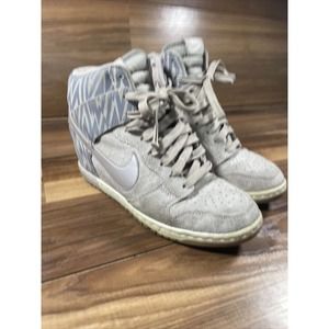 Nike Dunk Sky Hi Women's Wedge Sneakers Shoes 543258-003 Orewood Brown Size 7 US